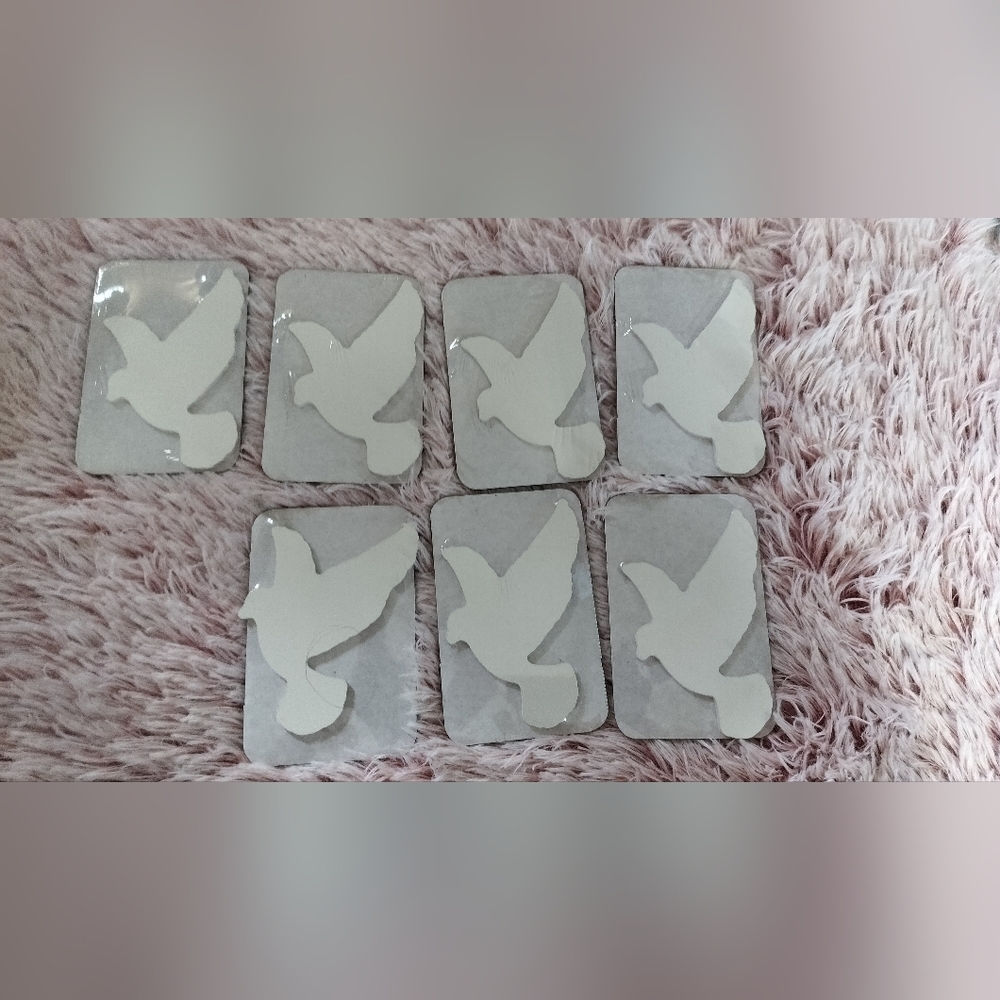 Chalk Couture White Chalkable Shape, 7 Doves, Rise Up And Pray